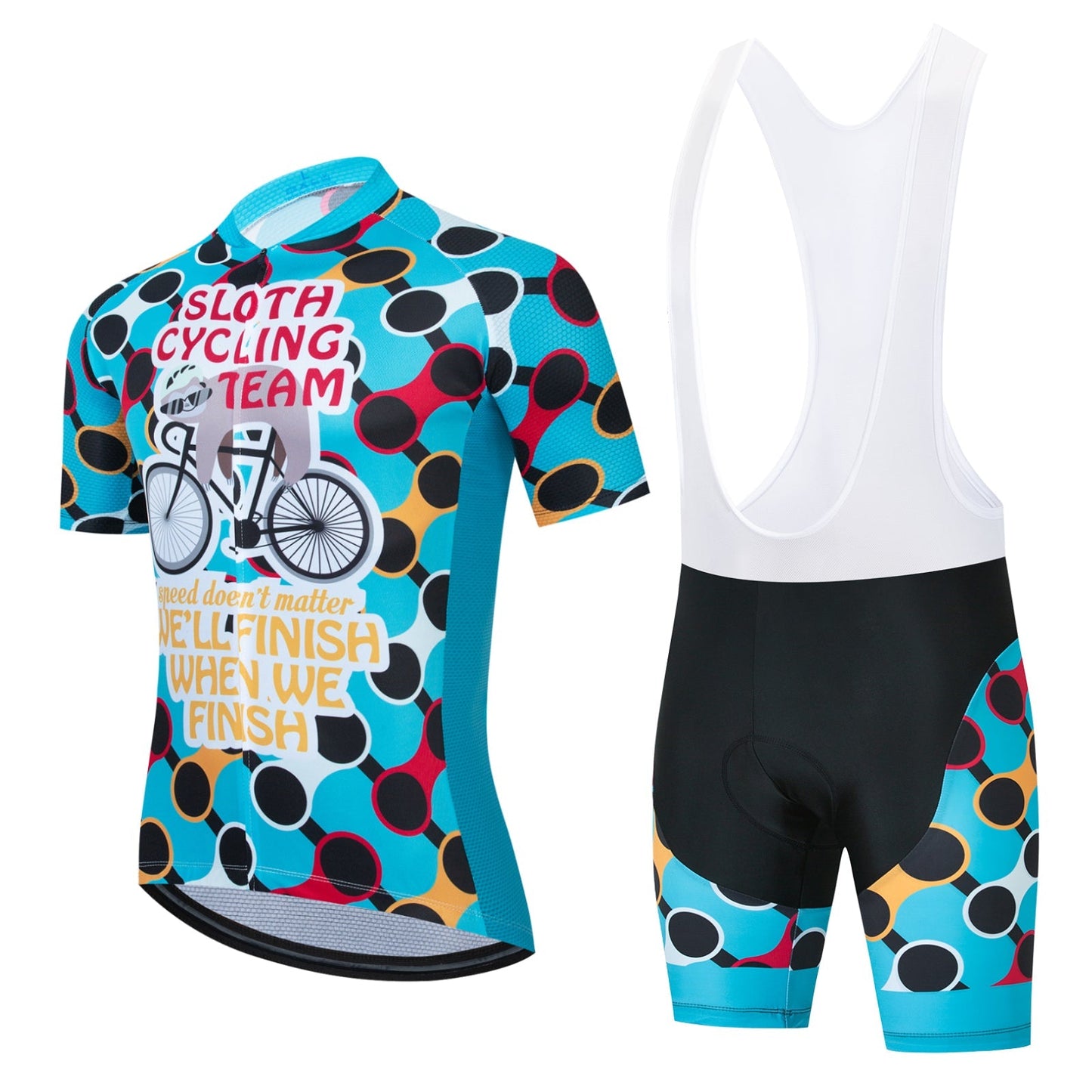 Ensemble de Cyclisme Équipe Paresseux Bright Chain