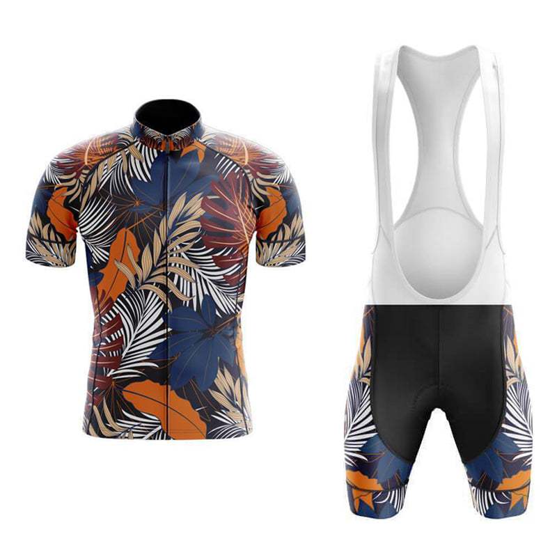 Ensemble de Maillot de Cyclisme à Motifs Floraux Vifs