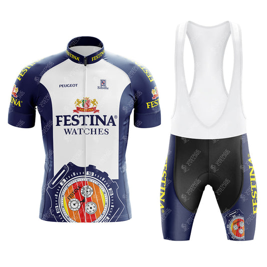 Ensemble Maillot de Cyclisme Rétro Festina Watches