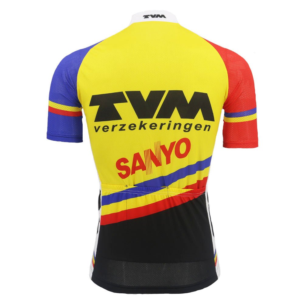 Maillot de cyclisme rétro 1991 TVM Sanyo Verzekeringen
