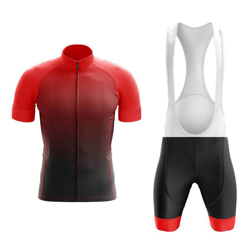 Ensemble de maillot de cyclisme ombré rouge