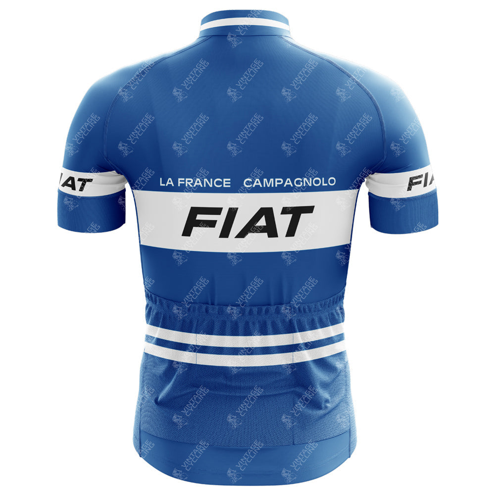 Maillot de cyclisme rétro FIAT France Eddy Merckx 1977