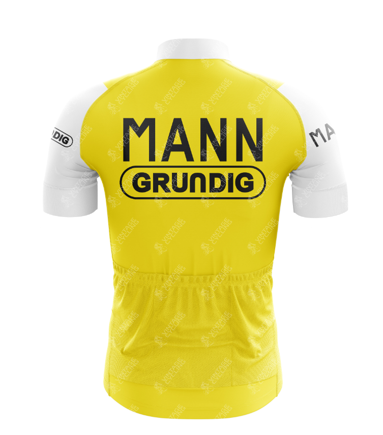 Maillot de cyclisme rétro Grundig pour homme