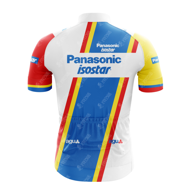 Maillot de cyclisme rétro Panasonic-Isostar