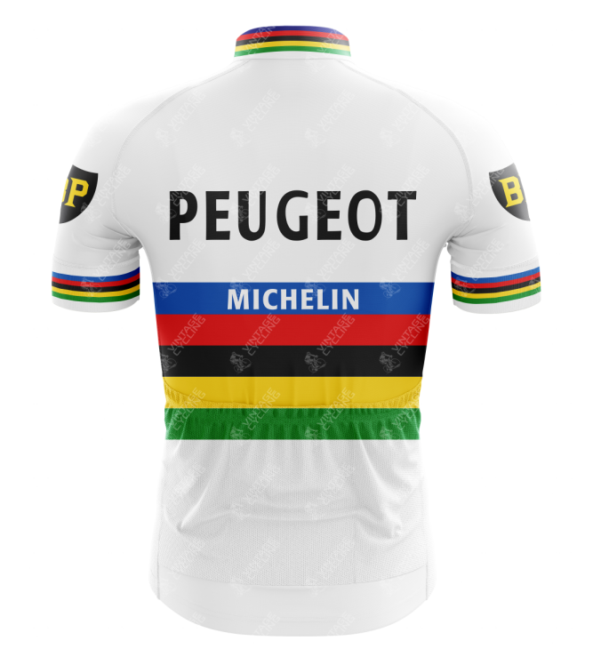 Maillot de cyclisme rétro Peugeot BP Michelin