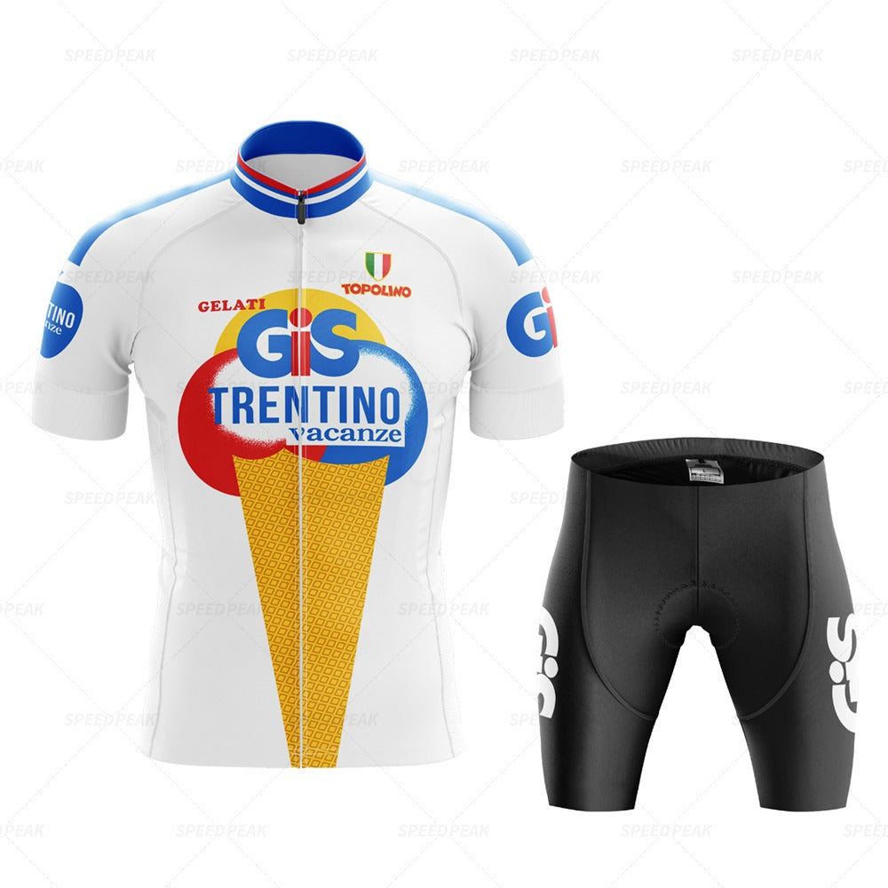 Maillot de Cyclisme Rétro GiS Trentino Vacances Ensemble
