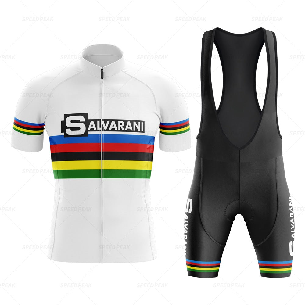 Ensemble de Maillot de Cyclisme Rétro Salvarani 1972