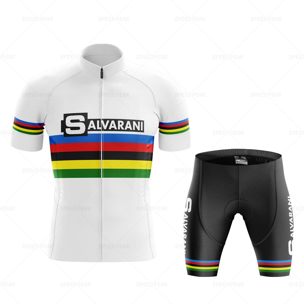 Ensemble de Maillot de Cyclisme Rétro Salvarani 1972