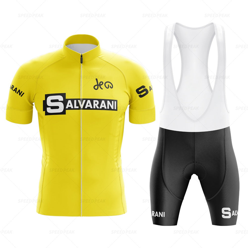 Ensemble de maillot de cyclisme rétro Salvarani 1972