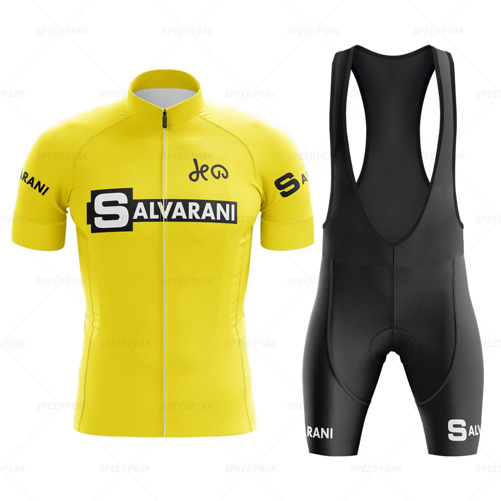 Ensemble de maillot de cyclisme rétro Salvarani 1972