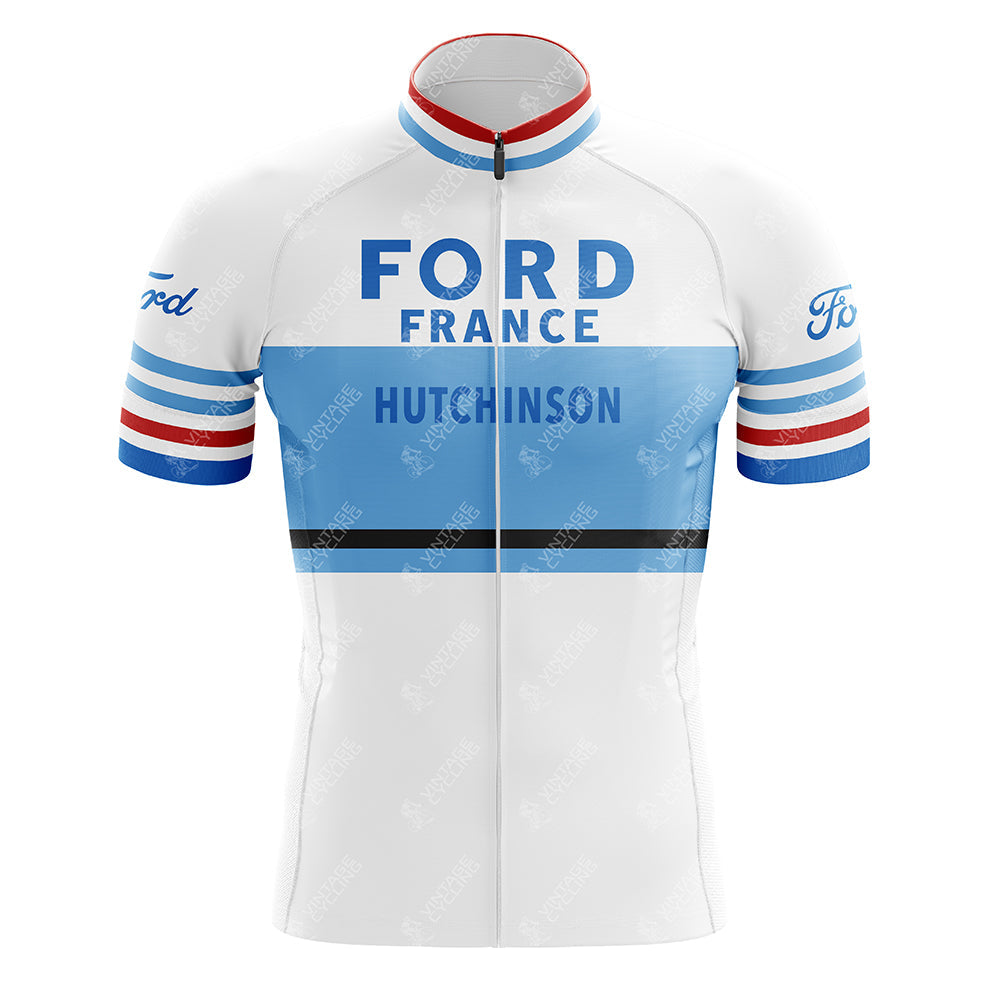 Maillot de cyclisme rétro Ford France Hutchinson