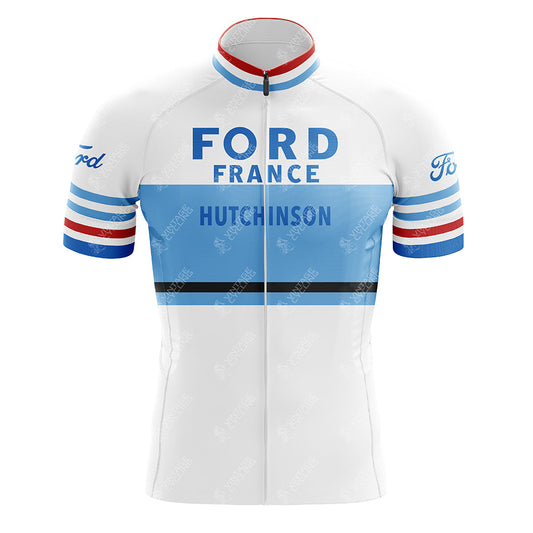 Maillot de cyclisme rétro Ford France Hutchinson