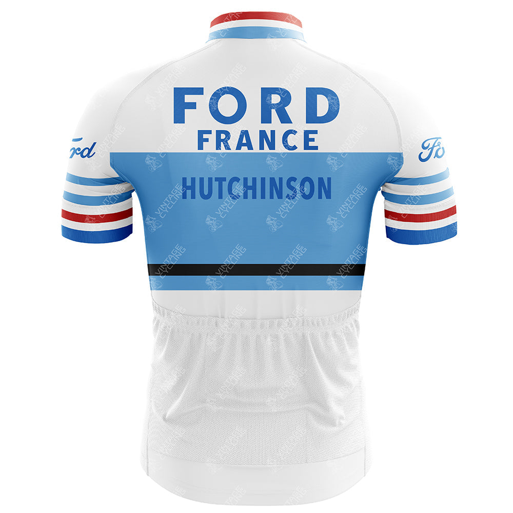 Maillot de cyclisme rétro Ford France Hutchinson
