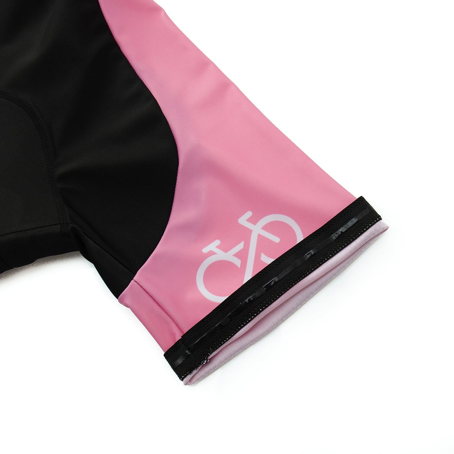Ensemble de Maillot de Cyclisme Rose avec Logo de Vélo