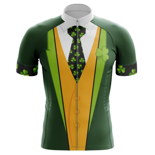 Maillot de Cyclisme Costume Irlandais Chanceux