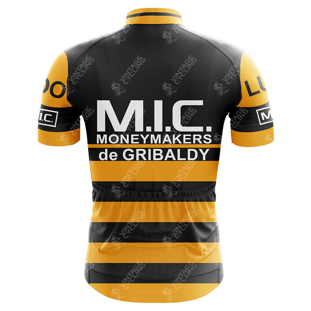 Maillot de cyclisme rétro Gribaldy M.I.C. Moneymakers