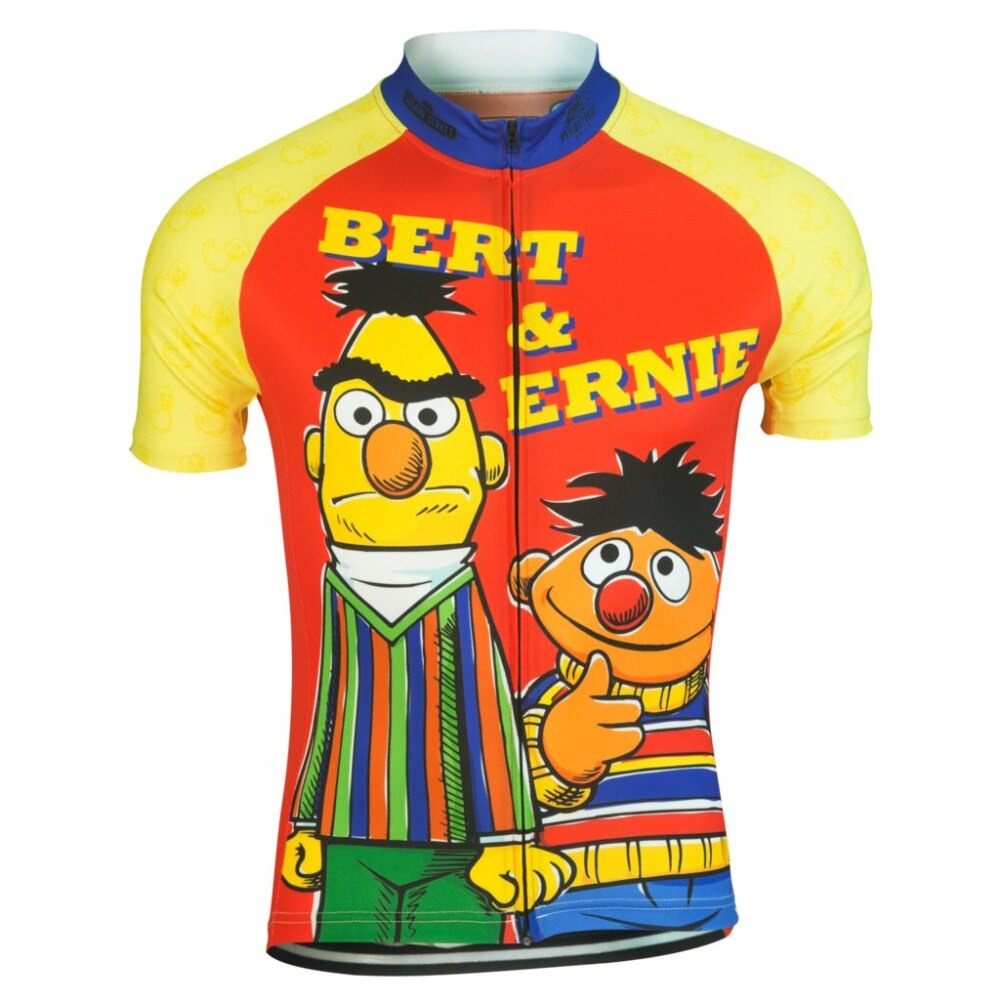 Maillot de cyclisme rétro Bert & Ernie de Sesame Street