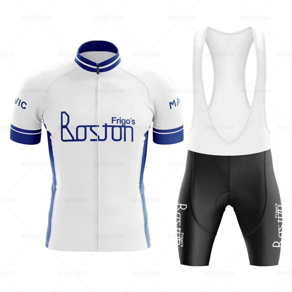 Ensemble de Maillot de Cyclisme Rétro Boston de Frigo
