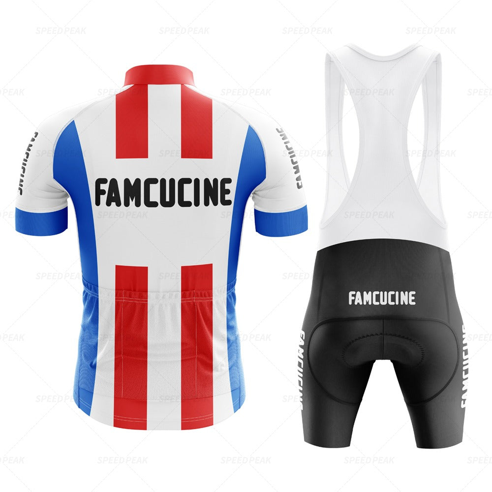 Ensemble de Maillot de Cyclisme Rétro Famcucine Selle Royal