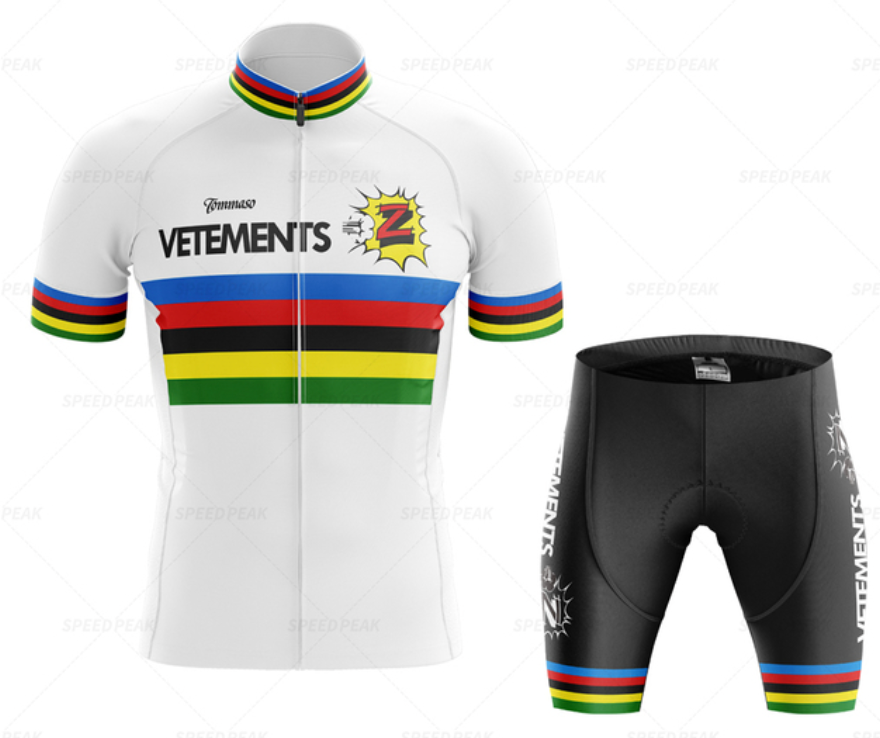 Ensemble Maillot de Cyclisme Rétro Tomasso Team Z Vêtements