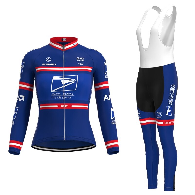 Maillot de cyclisme long pour femmes de la US Postal Service