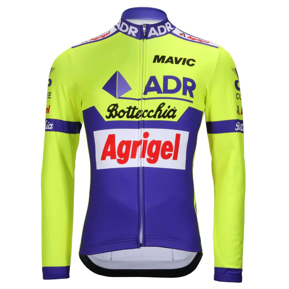 Maillot Cycliste Rétro ADR Agrigel Bottecchia 1989 (avec Option Polaire)