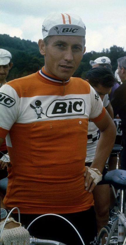 Maillot de Cyclisme Rétro Orange BIC