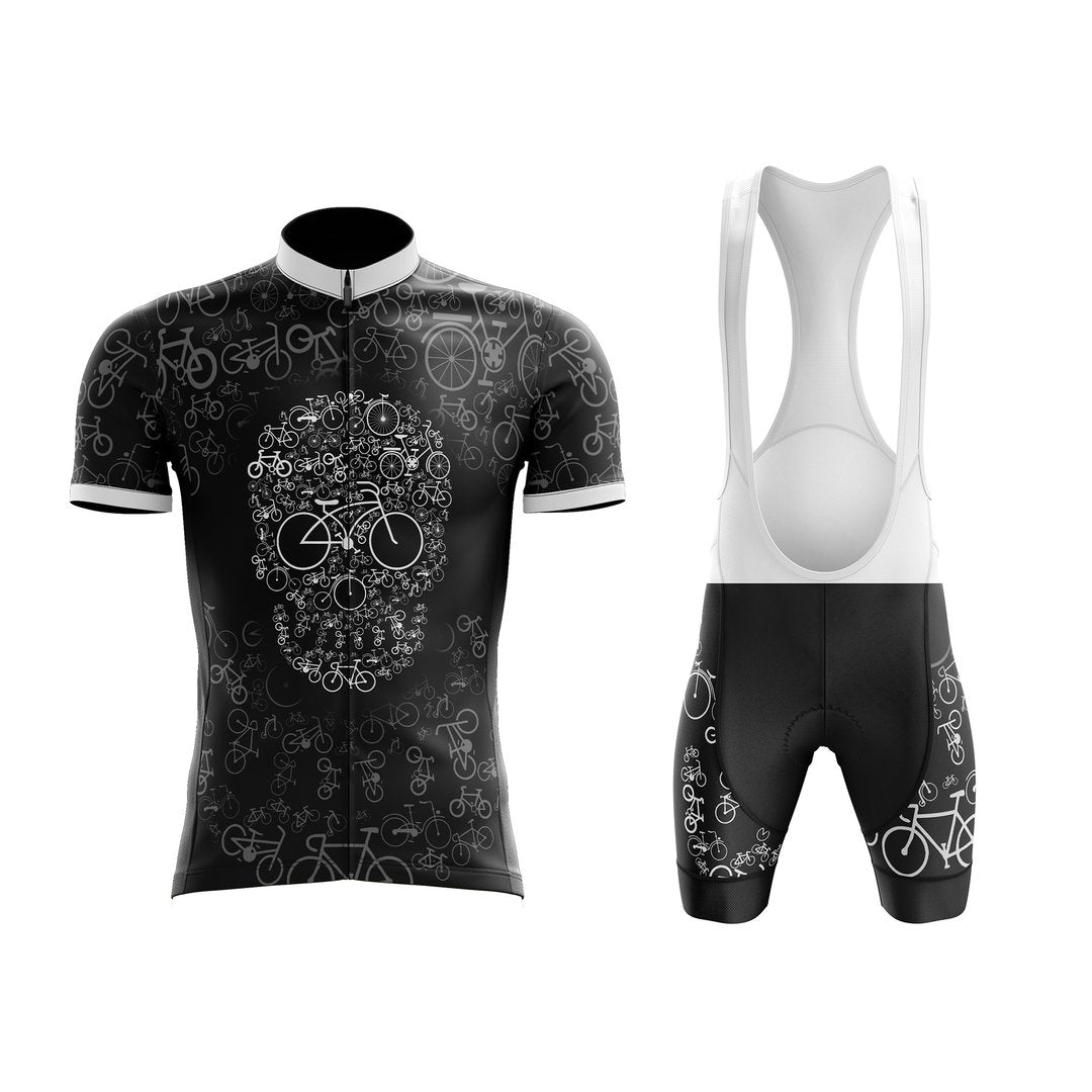 Ensemble de maillot de cyclisme Bicycle Skulls