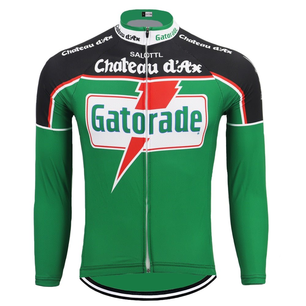 Maillot de cyclisme rétro Chateau d'Ax Gatorade
