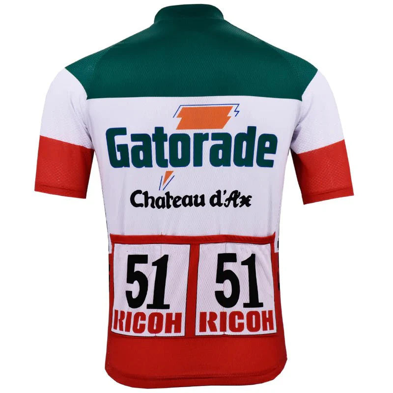 Maillot de cyclisme rétro Gatorade Chateau d'Ax - Bugno