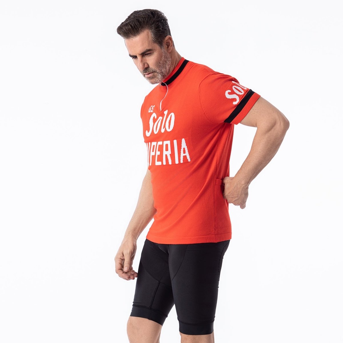 GS Solo Superia Laine Mérinos - Maillot de Cyclisme Rétro