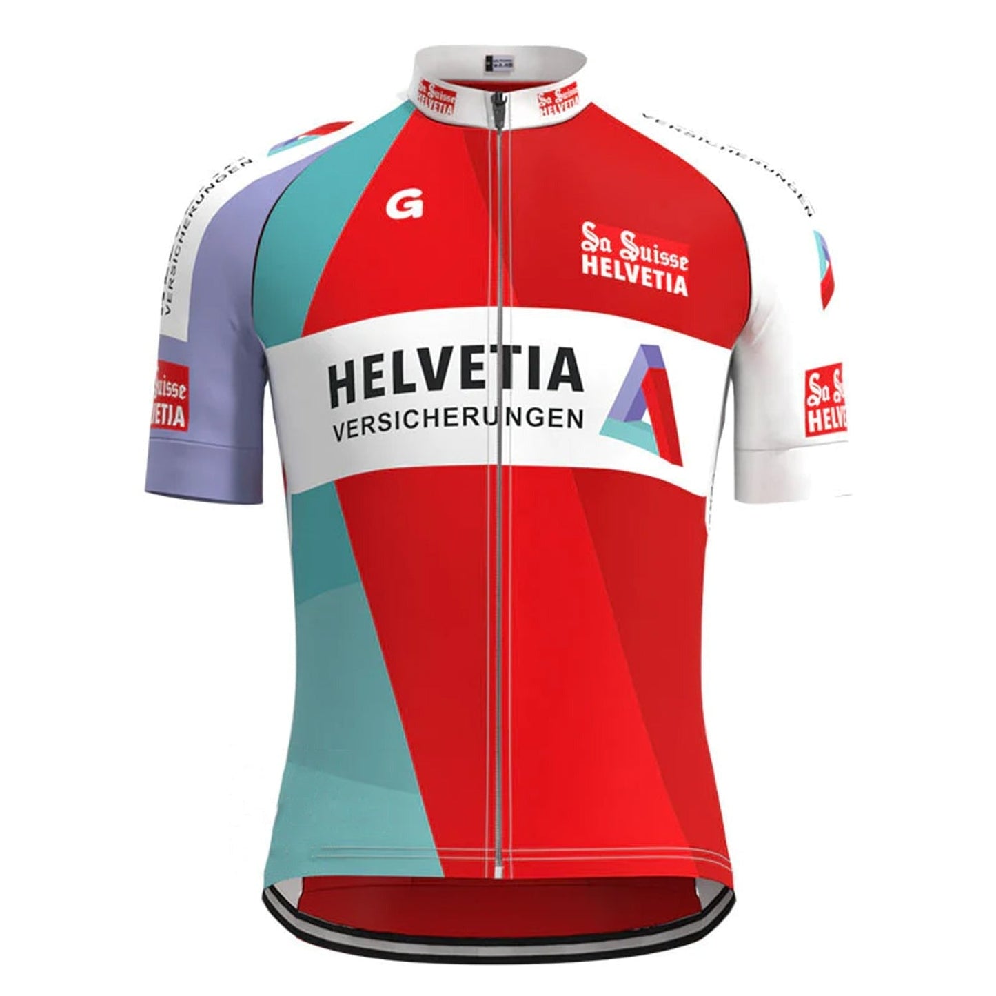 Maillot de Cyclisme Rétro Helvetia La Suisse