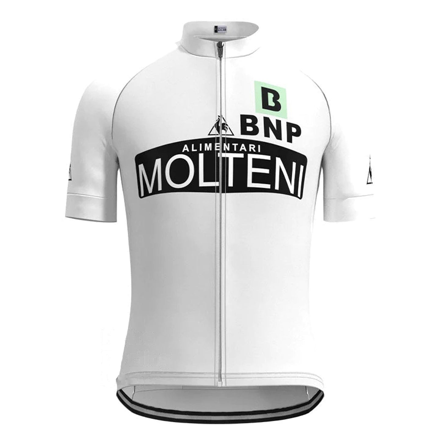 Maillot de cyclisme rétro blanc Molteni Alimentari