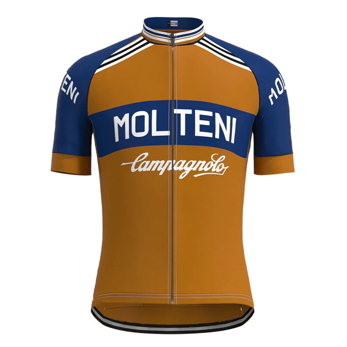 Maillot de cyclisme rétro Molteni marron