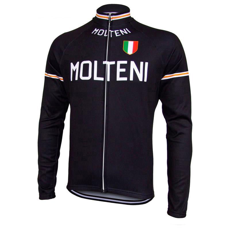 Maillot de Cyclisme Rétro Molteni avec Option Polaire