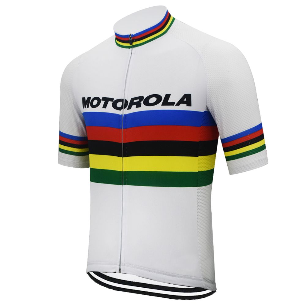 Maillot de cyclisme rétro Motorola Champion du Monde - Armstrong