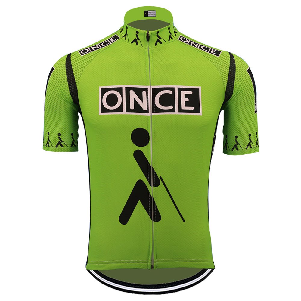 Maillot de cyclisme rétro vert ONCE