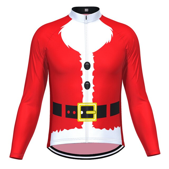 Maillot de Cyclisme Thème Pull de Noël (avec Doublure en Polaire)