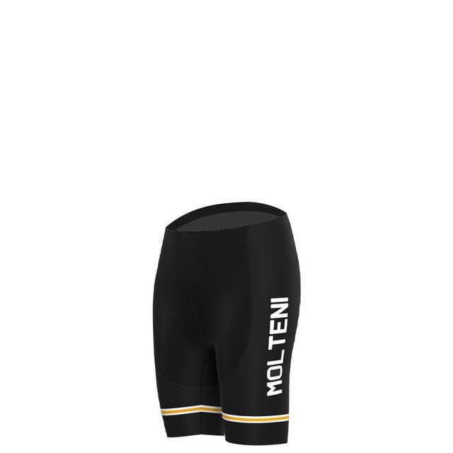 Ensemble de Maillot de Cyclisme Rétro Molteni Noir pour Femme