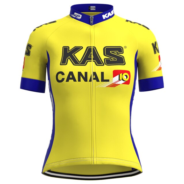 Ensemble de maillot de cyclisme rétro KAS Canal pour femmes