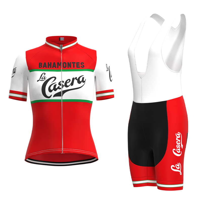 Ensemble de maillot de cyclisme rétro La Casera-Bahamontes pour femmes
