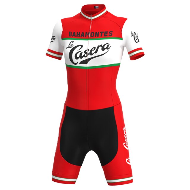 Ensemble de maillot de cyclisme rétro La Casera-Bahamontes pour femmes