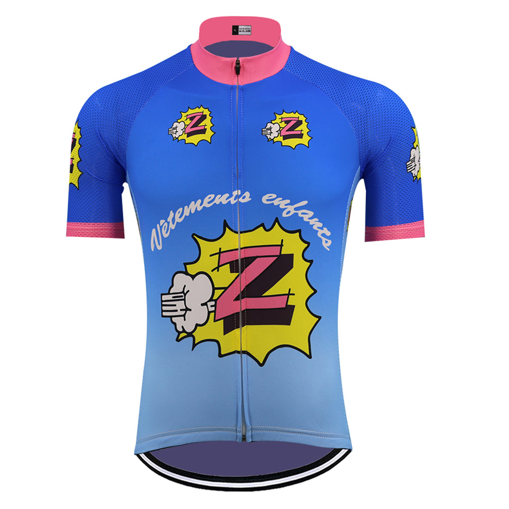 Maillot de Cyclisme Rétro Équipe Z pour Enfants