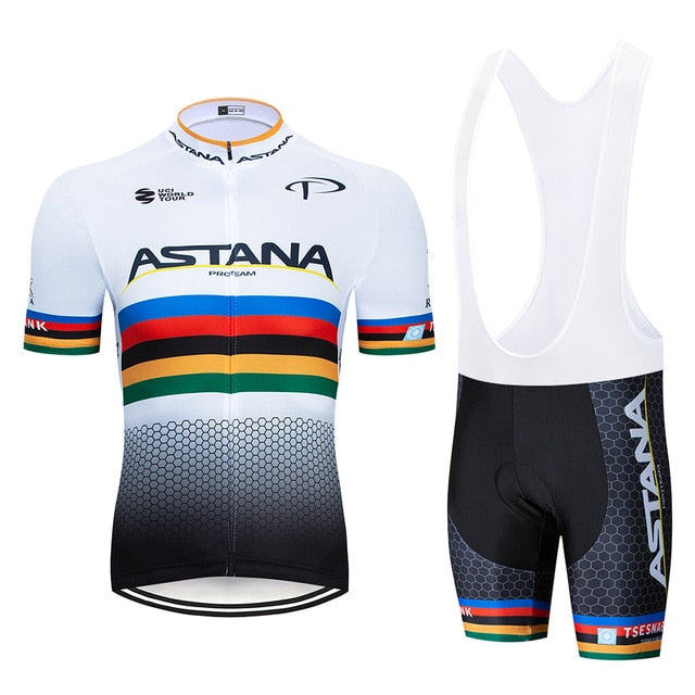 Ensemble de Maillot de Cyclisme Équipe Astana