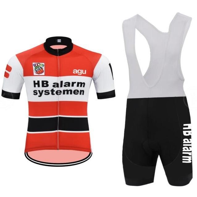 Ensemble de maillot de cyclisme rétro HB Alarm Systemen