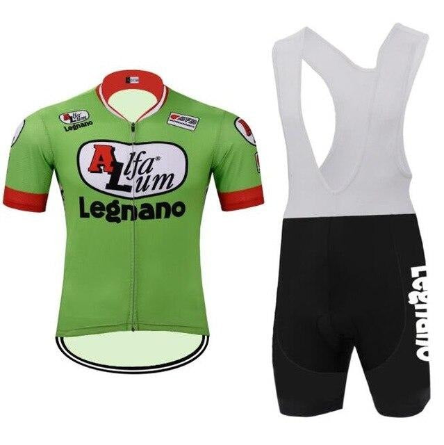 Ensemble de Maillot de Cyclisme Rétro Alfa Lum Legnano