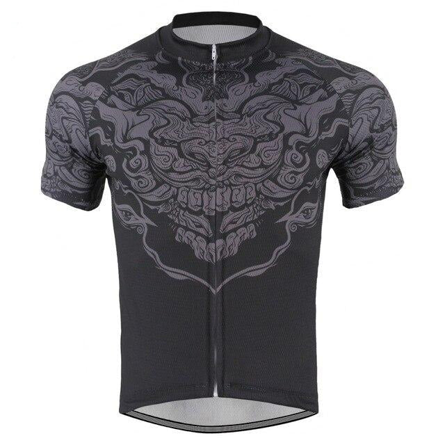Maillot de cyclisme motif dragon noir