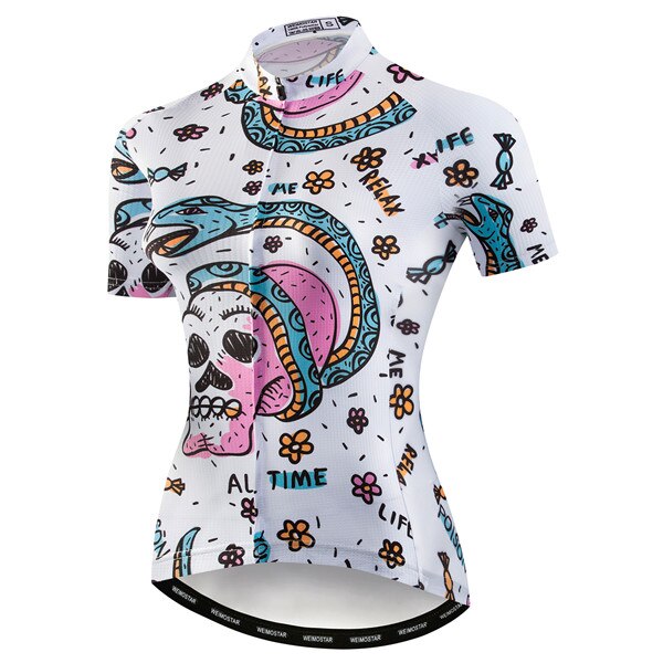 Maillot de Cyclisme Femme Serpent & Crâne