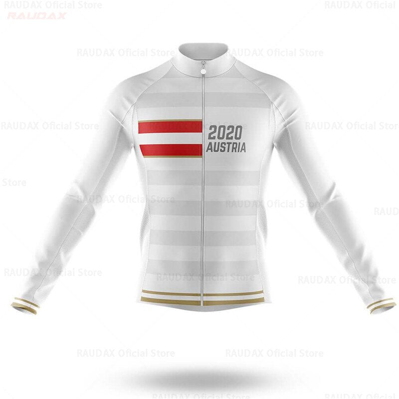 Maillot de cyclisme à manches longues Autriche