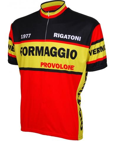 Maillot de Cyclisme Rétro Championnats du Monde 1977 Formaggio Provolone